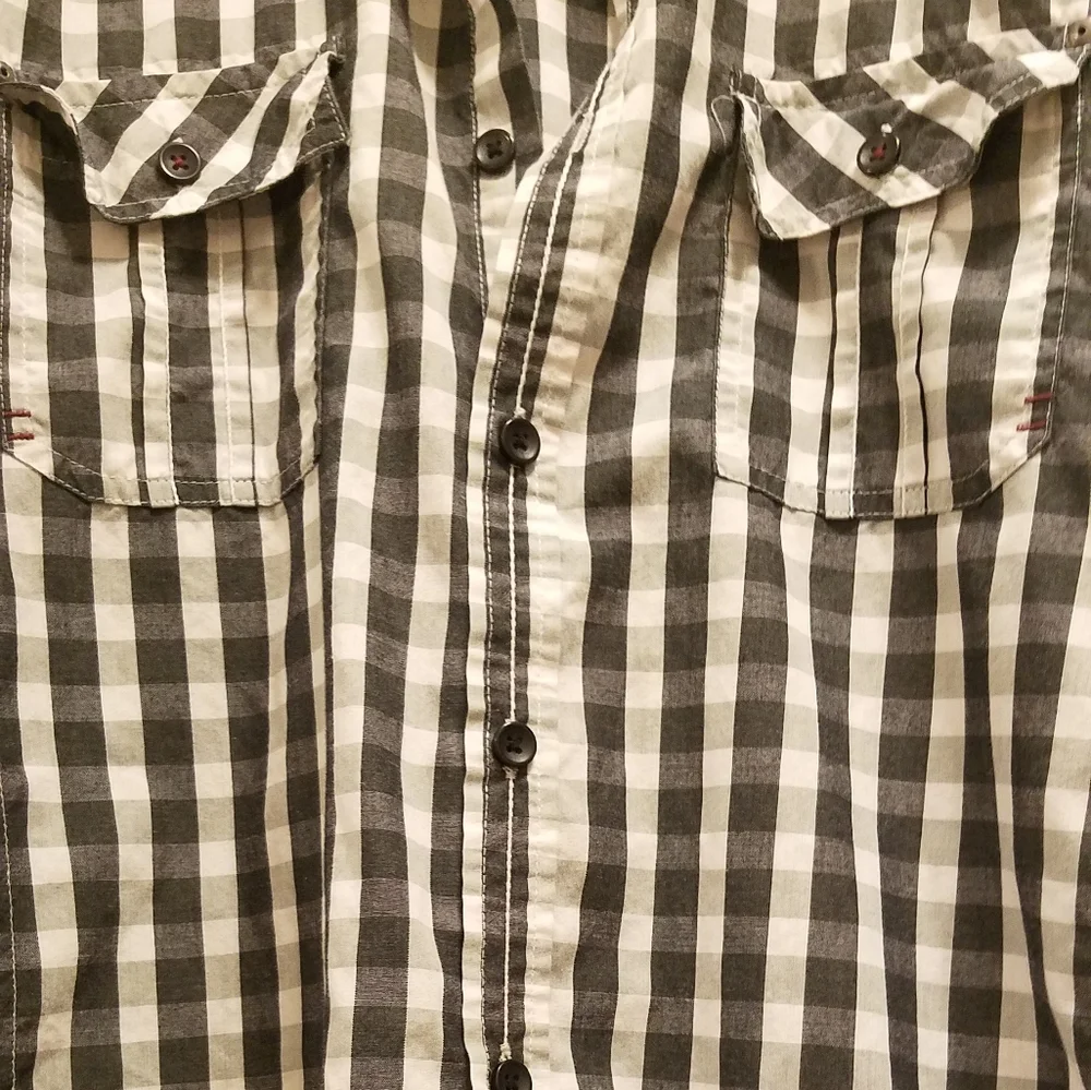 Plaid Button Down NEW - Picture 3 of 6